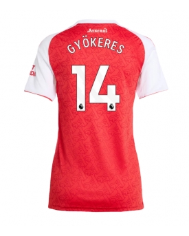 Arsenal Viktor Gyokeres #14 Maglia Gara Casa Repliche 2025-26 Donna Maniche Corte